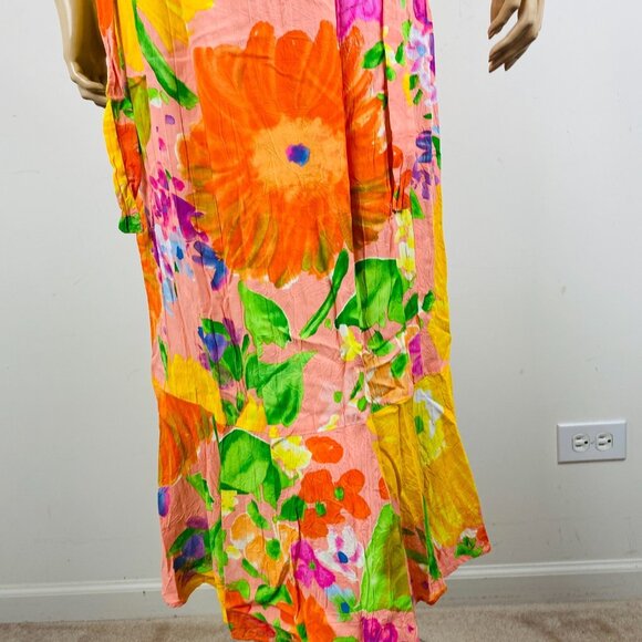 Jams World Beautifully Colored Summer Floral Vacation Women's S Maxi Dress * - Picture 10 of 14
